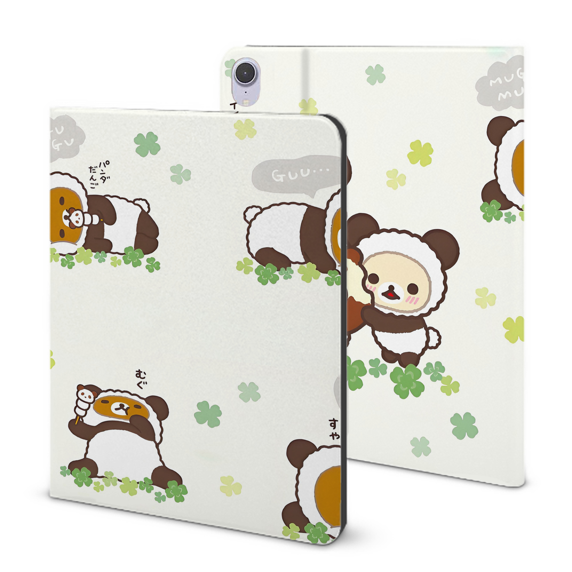 （画像用） リラックマ リラックマ キイロイトリ Rilakkuma Korilakkuma Kiiroitori IPad ケース ブック型 PUレザー TPU 耐衝撃 軽量 薄型 ペン収納なし 全面保護 IPad 各モデル対応